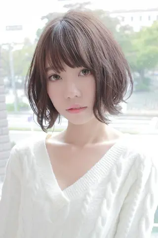 ショート カラー パーマ 伊藤 功士のヘアスタイル