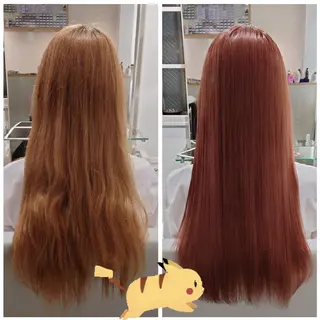 ロング カラー ヘアアレンジ かわい ゆうな 髪質改善/縮毛矯正のヘアスタイル