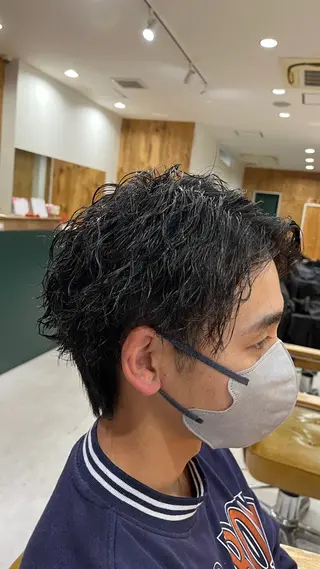 パーマ メンズ 【メンズパーマ専門】 質感職人/牧野成瀬のヘアスタイル
