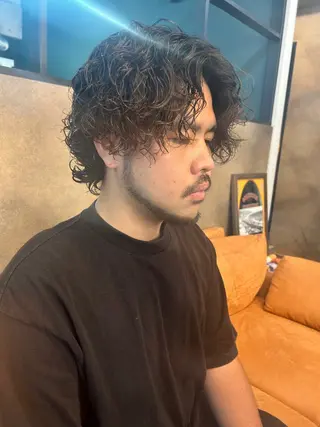 ミディアム パーマ メンズ kazuki iconのヘアスタイル