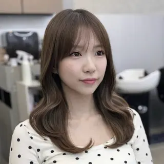 セミロング ✨レイヤーカット✨ 顔まわり✂️鎌倉楓麻のヘアスタイル