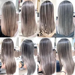 セミロング カラー ＡＳＨ大宮/ブリーチ 髪質改善/カラーのヘアスタイル