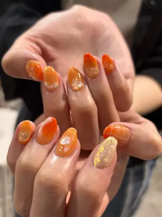 ネイル 個性派✴︎ジャケ写 ネイル🦋mire-のネイルデザイン