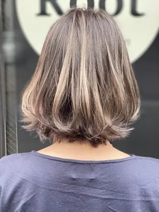 ショート カラー パーマ 加藤 琢也のヘアスタイル