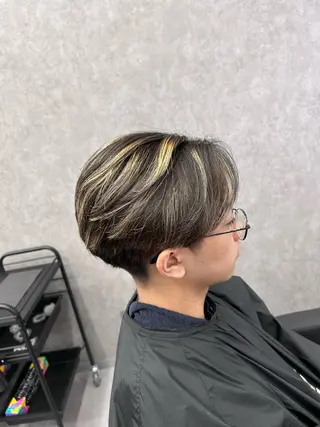 ショート カラー パーマ メンズ メンズ特化 👑YUTAのヘアスタイル
