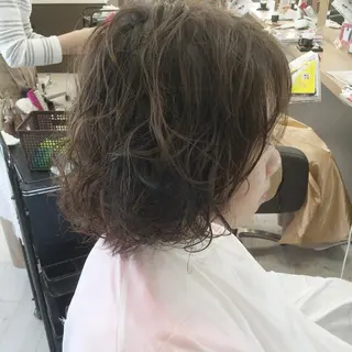ショート カラー パーマ ヘアアレンジ メンズ キッズ ネイル マツエク・マツパ Lien 深井店のヘアスタイル