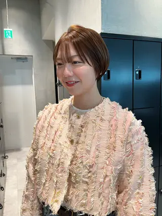 ショート カラー 艶髪✨×顔周りカット 🧚ナツホのヘアスタイル