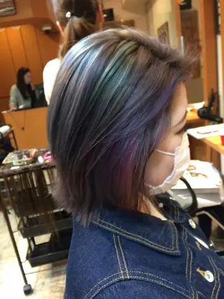 ミディアム ショート カラー 100%髪質改善特化 TRUNSのヘアスタイル