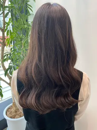 セミロング カラー デザインカラーウルフ 宙也のヘアスタイル