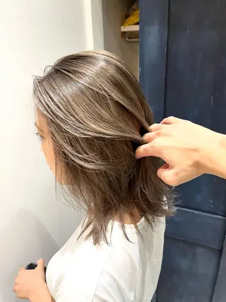 ミディアム カラー 🌈外国風ハイライト こうたろうのヘアスタイル