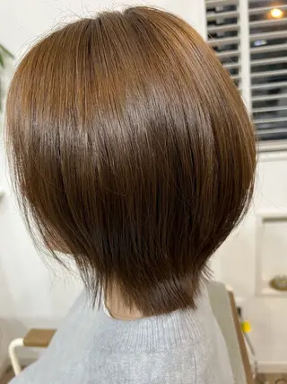 ショート カラー 似合わせ/ショート 菊田のヘアスタイル