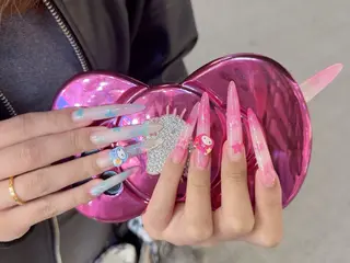 ネイル 🎀Pink ピンク🎀のネイルデザイン