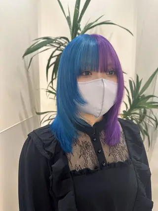 セミロング カラー 🦋レイヤーカット ミドリカワ🦋のヘアスタイル