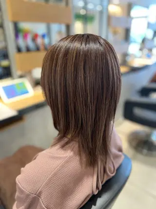 ミディアム カラー 大谷 真祈/似合わせ /ハイライト玄人のヘアスタイル