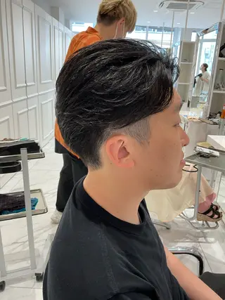 パーマ メンズ 稲村 直也のヘアスタイル