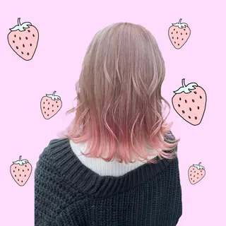 ミディアム ヘアアレンジ ブリーチ♡メンズ マッシュ♡MIUのヘアスタイル