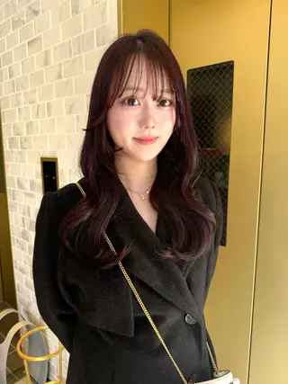 ロング カラー costes 今井芽依のヘアスタイル