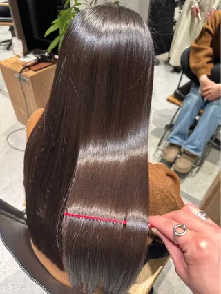 ロング カラー 店長/mao/ 前髪/顔周りカットのヘアスタイル