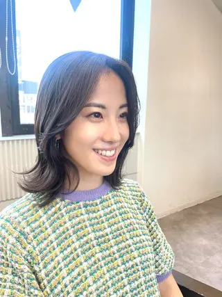 ミディアム カラー 色気レイヤー& ショートはお任せ🌟のヘアスタイル