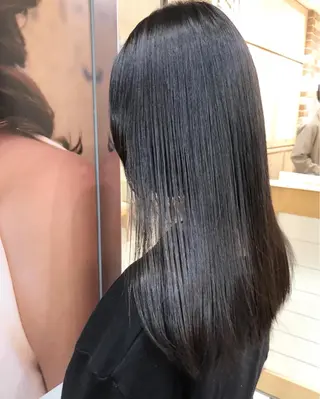 ロング パーマ 丸みショートボブ/ タッセルボブ 吉野のヘアスタイル