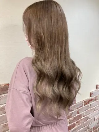 カラー ロング Reflet 新宿/プルエクステのヘアスタイル