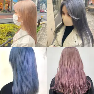 ロング カラー ヘアアレンジ TSUNA 🌙 Lim 五反田のマツエク・マツパデザイン