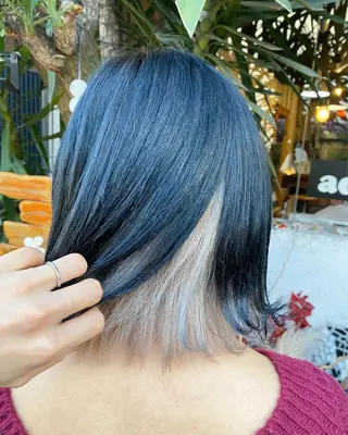 ミディアム カラー 玉木 育実のヘアスタイル