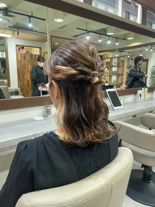 ミディアム 韓国風パーマ/ヘア セット/店長みづきのヘアスタイル