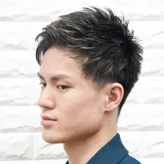ショート カラー メンズ メンズヘア専門 ウタカユウキのヘアスタイル