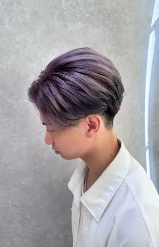 ショート カラー メンズ 【𝐀𝐬𝐡大森】 石崎竜祐のヘアスタイル
