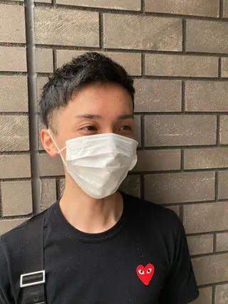 ショート メンズ 【𝐀𝐬𝐡大森】 石崎竜祐のヘアスタイル