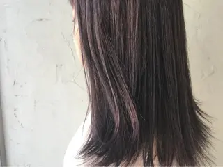 セミロング カラー ヘアアレンジ オリーブ透明感カラー 表参道/MIKUのヘアスタイル
