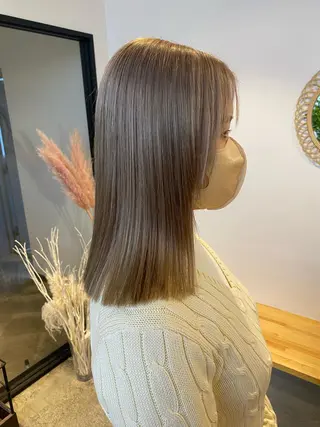 セミロング カラー 🌼ハイライト透明感 🌼maiのヘアスタイル