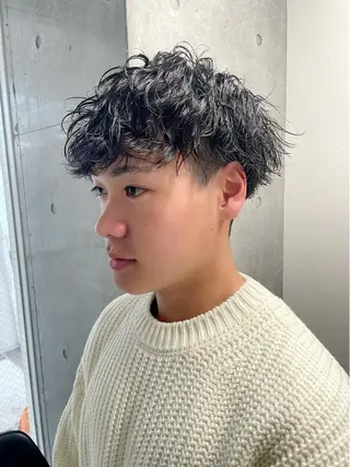 ミディアム パーマ メンズ メンズ似合わせ🪞 kotoriのヘアスタイル