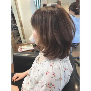 ミディアム カラー パーマ マエダ カズエ🫶 coronahairのヘアスタイル