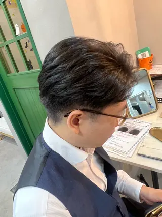 ショート パーマ メンズ SHION men's permのヘアスタイル