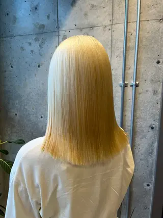 セミロング カラー ヘアアレンジ ボブ×艶カラー 特化・リクト💥のヘアスタイル