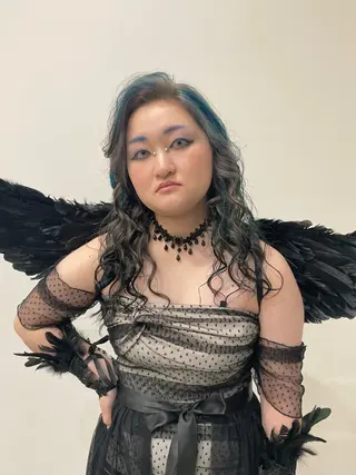 ロング カラー ヘアアレンジ 芳賀 風斗のヘアスタイル