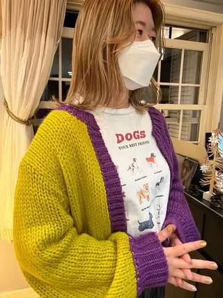 ミディアム カラー eri kinjoのヘアスタイル