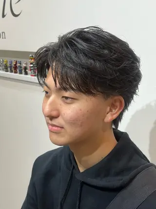 ショート パーマ メンズ メンズ特化パーマ &カラー🔥小倉大和のヘアスタイル