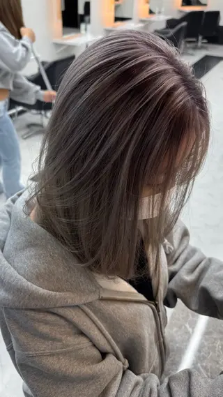 ミディアム ALEAP owl 平野 宏樹のヘアスタイル