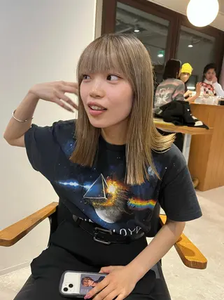 ミディアム カラー 【代表】 辻龍樹のヘアスタイル