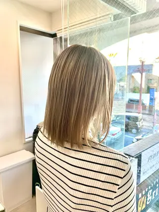 ミディアム rinrin 天文館のヘアスタイル