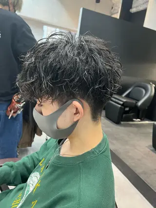 ショート パーマ メンズ 🦩パーマン🦩佐藤 航太のヘアスタイル