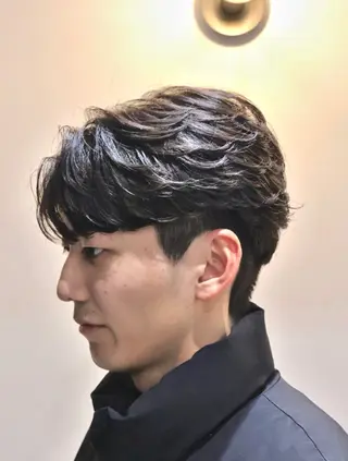 ショート パーマ メンズパーマ梅田 ・川副史晶のヘアスタイル