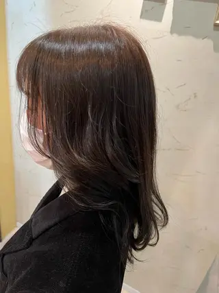 ミディアム 馬場 美希のヘアスタイル