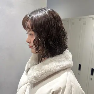 ショート カラー パーマ 🫧もも🫧 ／パーマ/似合わせ/のヘアスタイル