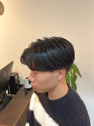 パーマ メンズ 今在家 玲【艶髪スト レート/メンズ】のヘアスタイル