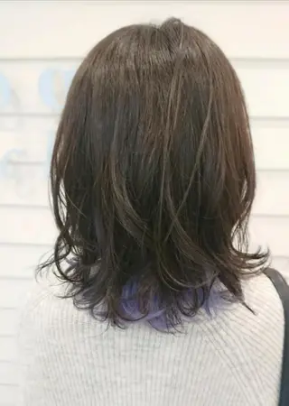 ミディアム カラー 🐱higajo🐱 比嘉門(ヒガジョウ)のヘアスタイル