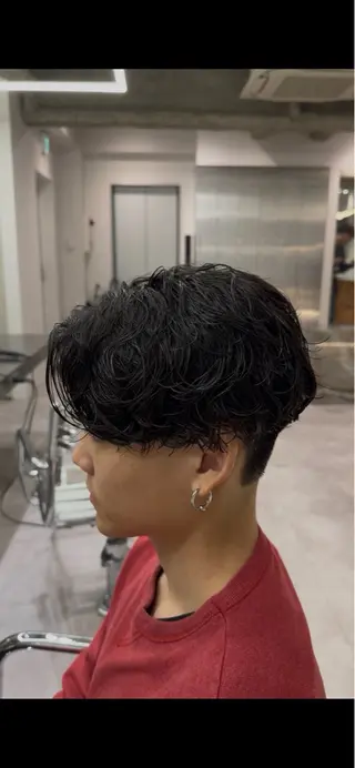 パーマ メンズ ブリーチ/パーマ特化 片平和寿のヘアスタイル